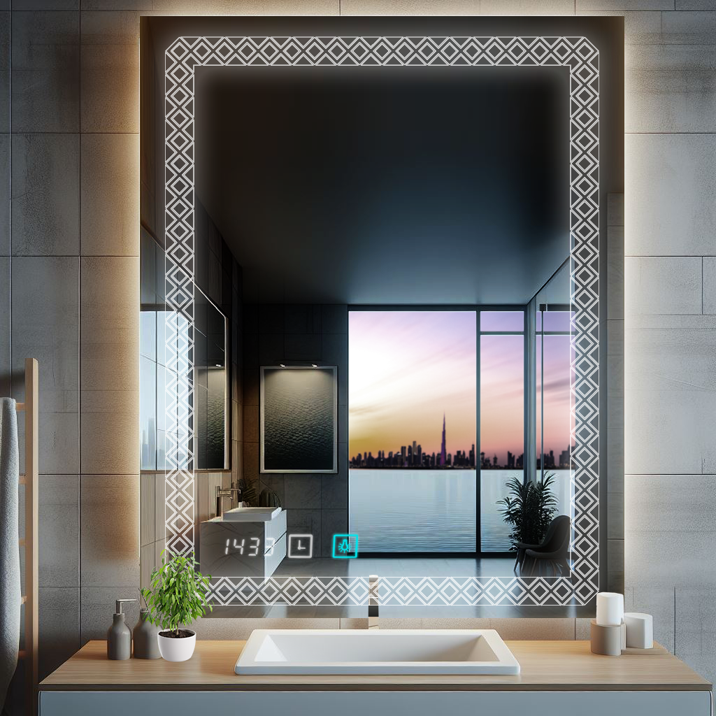 Egypt Pattern LED Mirror