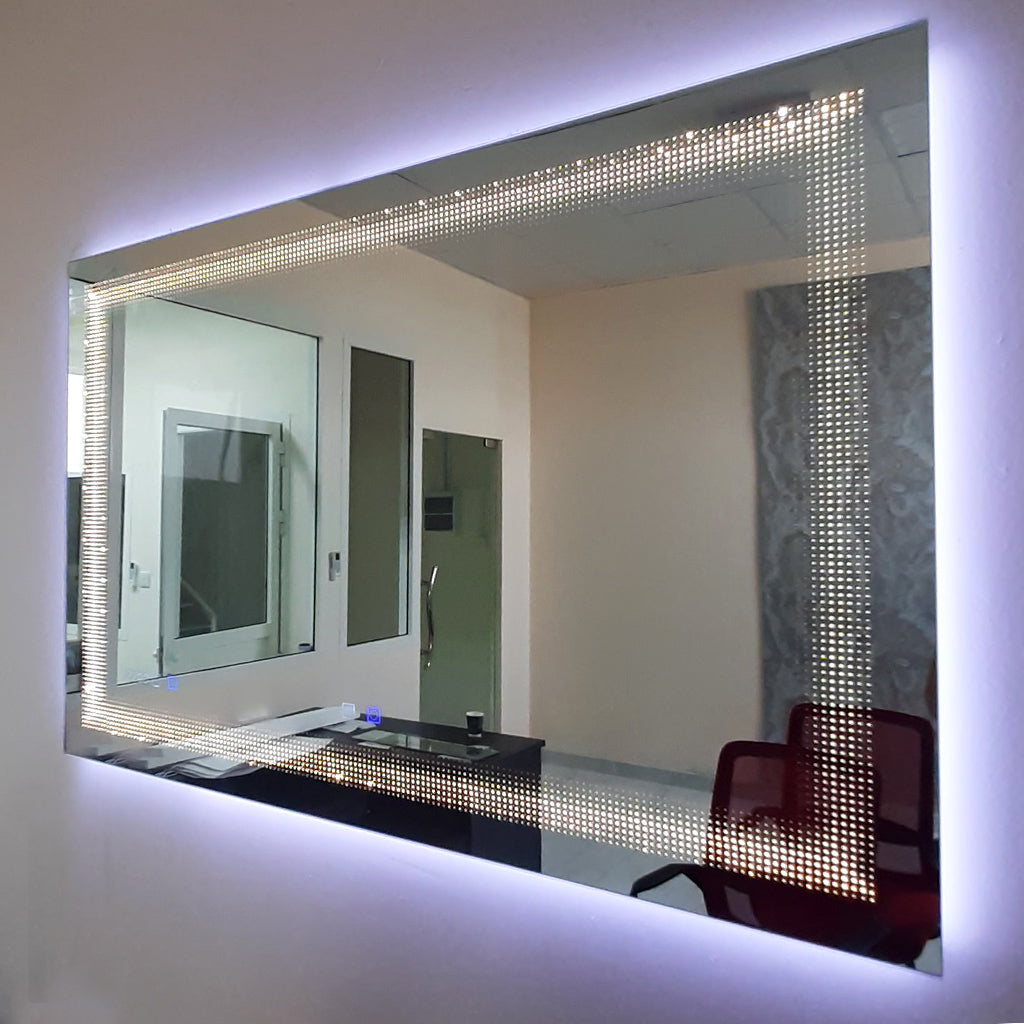 Diamond Pattern LED mirror